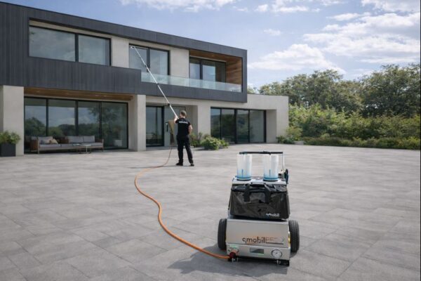 OSMOBIL PRO X für die Glas PV und Fassadenreinigung